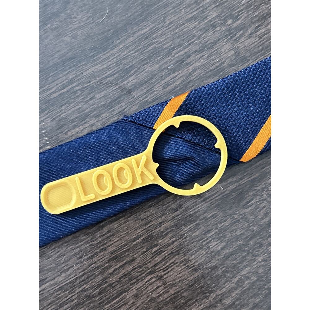 TOMMY HILFIGER STRIPED REPP TIE BLUE ORANGE MENS NECKTIE 100% SILK - Picture 7 of 9